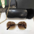 Hochwertige randlose Sonnenbrille mit Nylonlinse